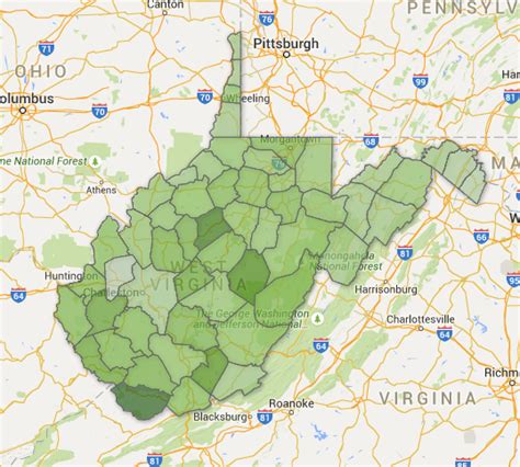 Data Visualization Of West Virginia Poverty By County The Official