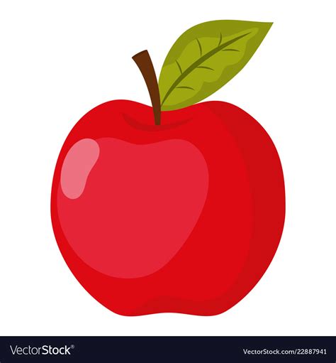 A Cartoon Apple Royalty Free Red Apple Cartoon Clip Art Vector