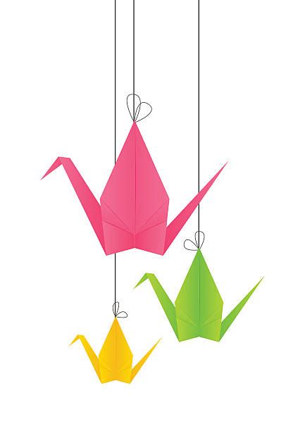 Royalty Free Origami Crane Clip Art Vector Images And Illustrations Istock