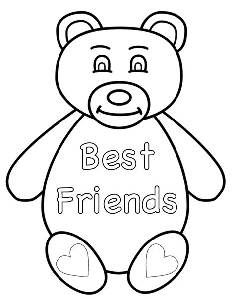 Best Friend Coloring Pages To Download And Print For Free
