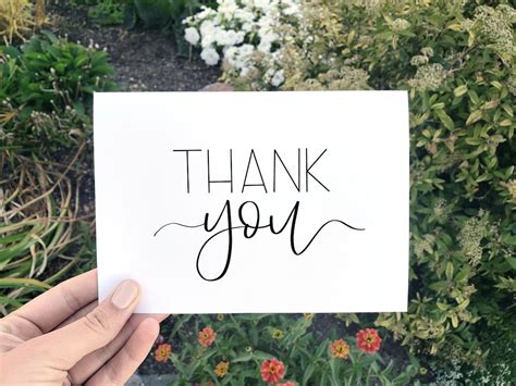 Printable Thank You Card Digital Thank You Card Instant Download Card