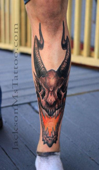 Dragon Skull Tattoo By Jacksonmstattoo On Deviantart