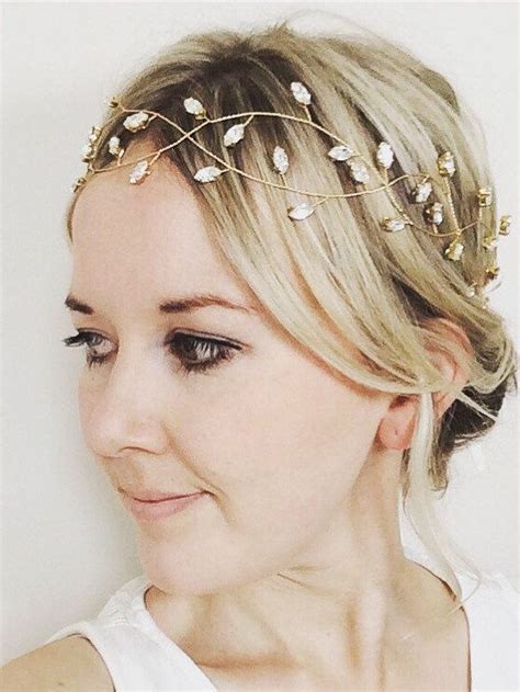 Bridal Headpiece Hair Vine Gold Headpiece Gold Vine Bridal Hair