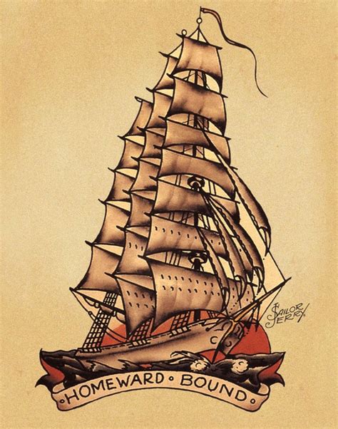 Sailor Jerry Tattoo Art 14 X 11 Photo Print Etsy