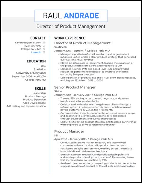 22 Product Manager Resume Examples That Worked In 2024