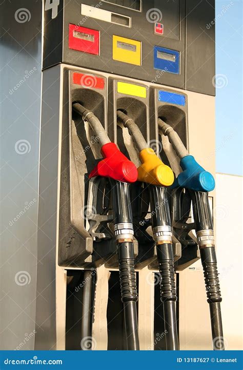 Gas Pumps On Petrol Station Stock Image Image Of Gallon Economy