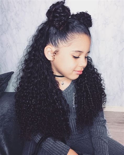 Little Mixed Girls Curly Hairstyles Wavy Haircut