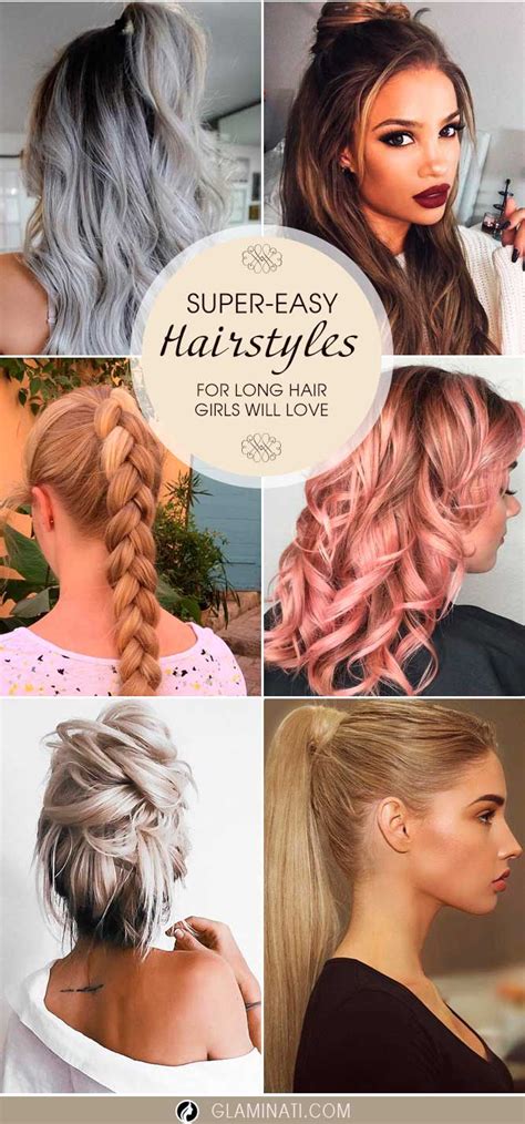 23 Super Easy Long Hairstyles Girls Will Love