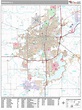 Springfield Illinois Wall Map (Premium Style) by MarketMAPS