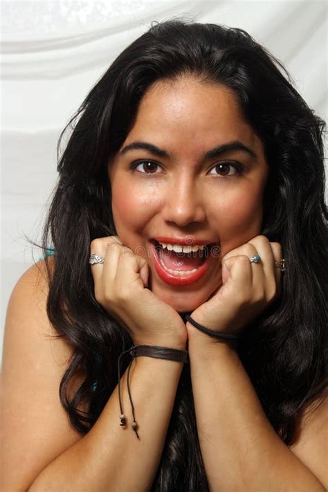 Beautiful Young Smiling Latina 2 Stock Image Image Of Solitary