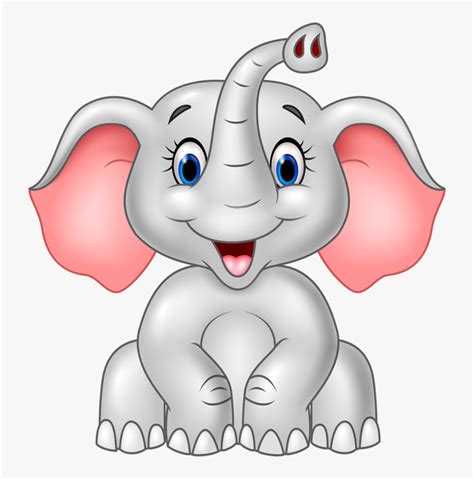 Elephant Clipart Png Baby Elephant Cartoon Png Transparent Png