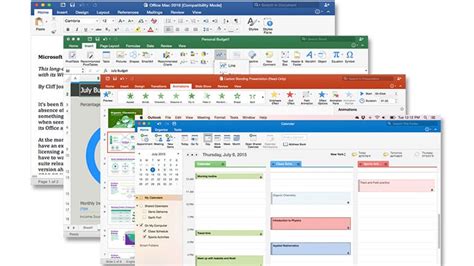 Microsoft Office 2016 For Mac Review Ribbon Revamp Brings Ui Into Line