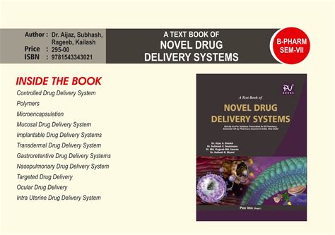 Novel Drug Delivery System Sem Vii Medical And Nursing Books Online