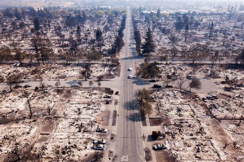 Horror Of California Wildfires Captured In Satellite And Aerial Photos