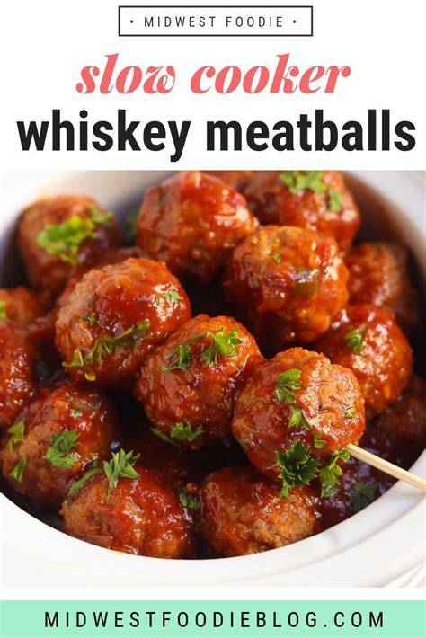 After a 30 minute bake, put them in the crockpot for 3 to 4 hours. Slow Cooker Bourbon Whiskey BBQ Meatballs | Recipe ...