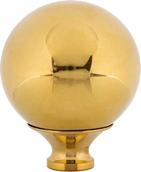 Polished Brass Ball Bed Post Finials Replacement Or Repairing Bed Hardware In Antique Or