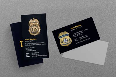 If you want the best, cobra printing is the place to get it. Federal Law Enforcement Business Cards | Kraken Design