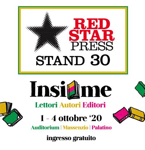 1 4 ottobre 2020 la red star press a insieme la festa del libro roma red star press
