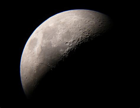 New Moon Seen Through Telescope Free Photo Download Freeimages