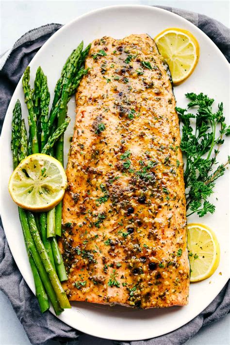 I prefer to use atlantic salmon for this but any salmon fillet will do, my 20 minute cooking time is for basic sized atlantic salmon fillets, cooking. Honey Garlic Dijon Broiled Salmon (15 minutes!) - The ...