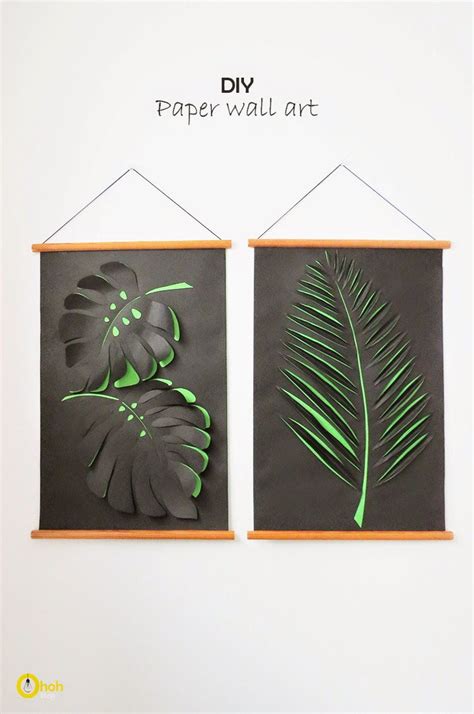 Creative Ideas Diy Paper Leaf Wall Art