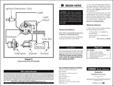 Vdo Ammeter Shunt Wiring Diagram Wiring Diagram
