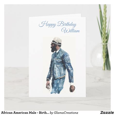 African American Male Birthday Card Zazzle Birthday Cards For Men