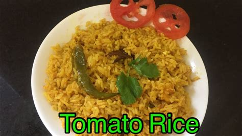 Tomato Rice In Pressure Cooker Easy Tomato Rice Recipe In Hindi