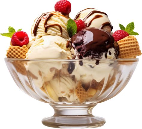 Ice Cream Sundae Png With Ai Generated Png