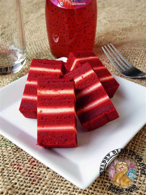 Resepi kek lapis leapord / resepi kek simple : syapex kitchen: Kek Lapis Red Velvet