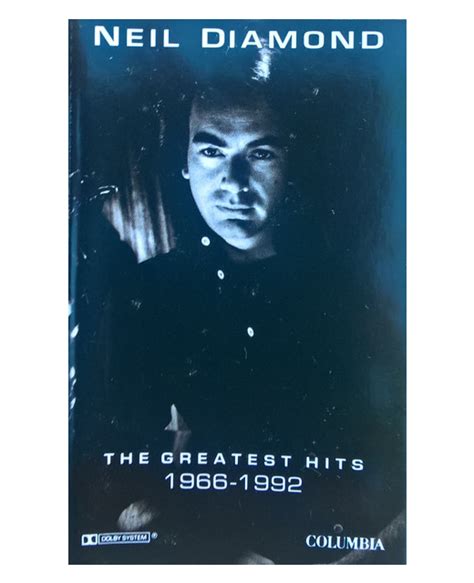 Neil Diamond The Greatest Hits 1966 1992 Tron Records Cassette