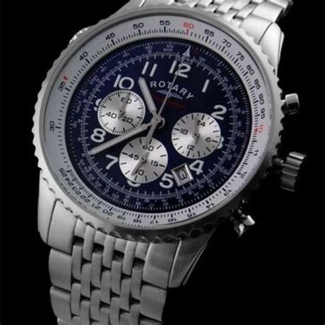 Rotary Chronospeed Blue Dial Breitling Homage Watchcharts