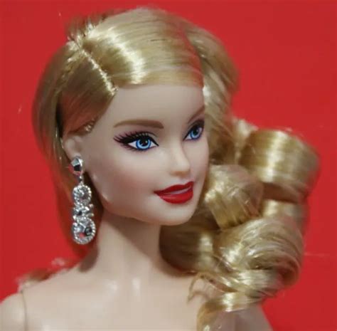 Barbie Doll Nude Model Muse Signature Blonde Hair Painted Nails