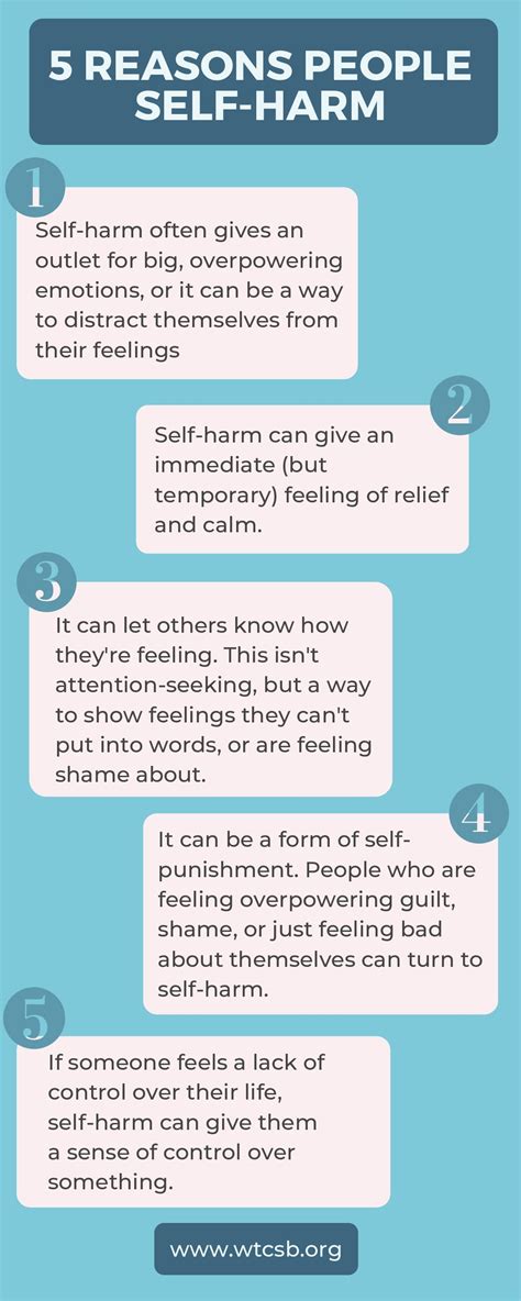 5 Reasons People Self Harm And How To Help Wtcsb