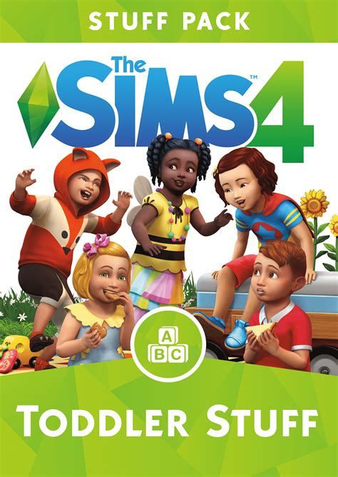 The Sims 4 Toddler Stuff Official Assets Renders Logo Boxart Screens