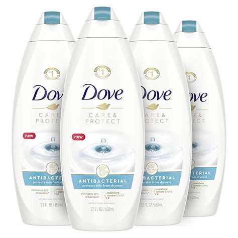 Dove Body Wash For All Skin Types Antibacterial Body Wash Protects