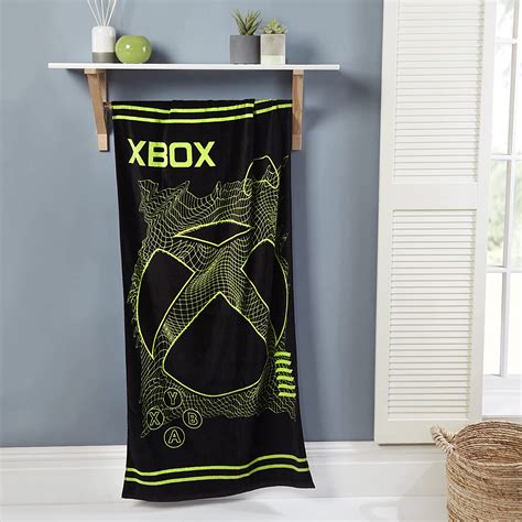 Coco Moon Xbox Grid Design Luxury Gaming Bathroom Or Beach Towel