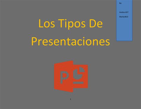 Tipos De Presentaciones By Andres Y Marlon Flipsnack
