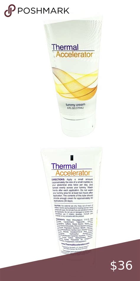 Tummy Tuck Thermal Accelerator Cream 6 Fl Oz Body Sunscreen