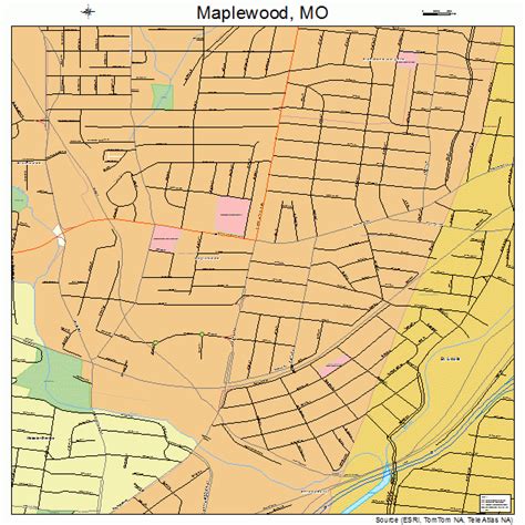 Maplewood Missouri Street Map 2945830