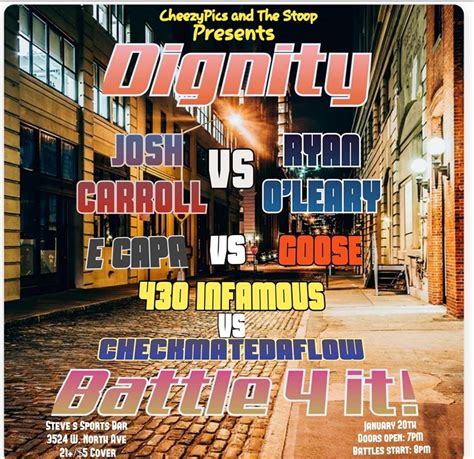 Dignity Battle 4 It January 20 2019 Dignity Battle For It