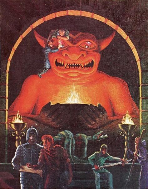 Illustration From The 1978 1st Ed Adandd Players Handbook Cover By Dave