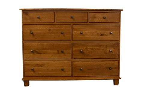 Rustic Quartersawn White Oak Dresser 27331 Redekers Furniture