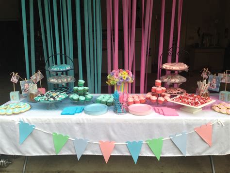 The very first thing that you could make at your child shower, or gender reveal event, is a doughnut. Gender Reveal Party