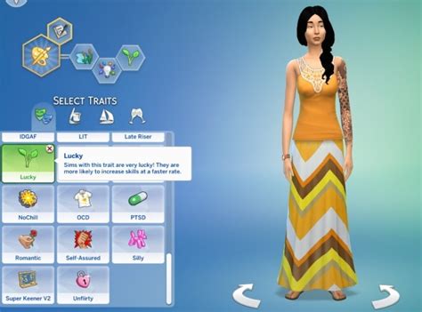 Lucky And Unlucky Traits By Gobananas At Mod The Sims