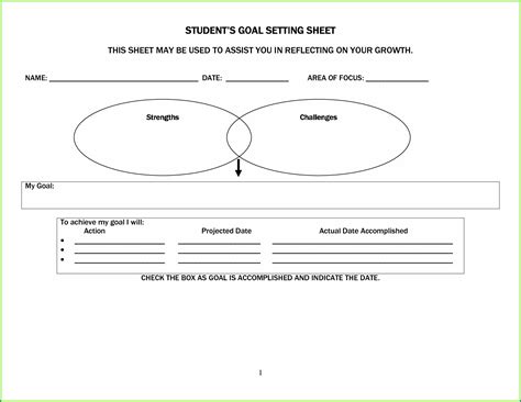 College Student Academic Goal Setting Worksheet Worksheet Resume Examples