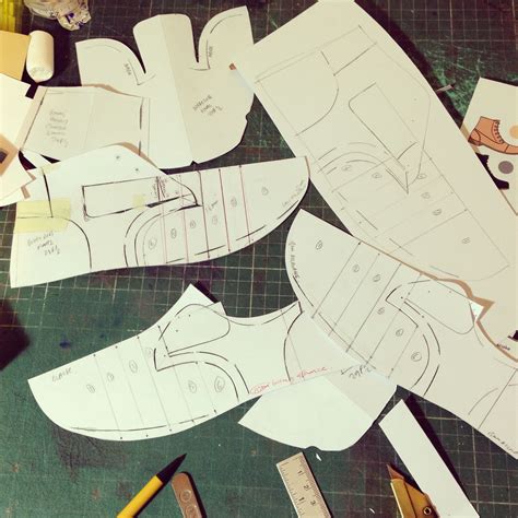 Shoe Patterns Leather Diy Leather Shoes Shoe Pattern Pattern Making