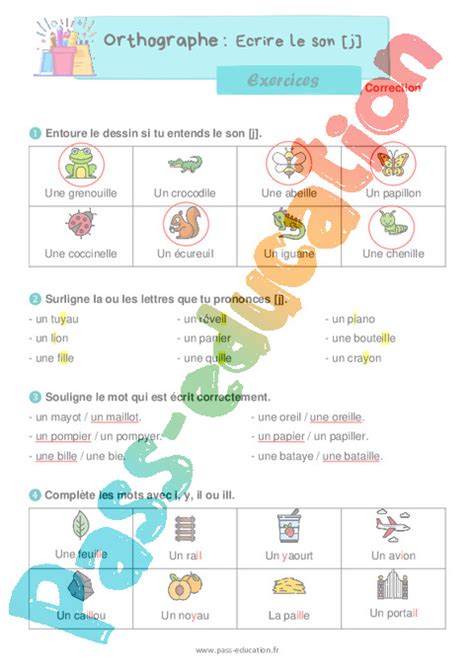 Ecrire Le Son J Exercices De Phonologie 2eme Primaire Pdf à Imprimer