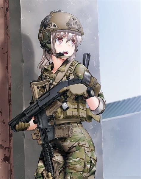 Anime Military Military Girl Female Armor Female Soldier Cool Anime