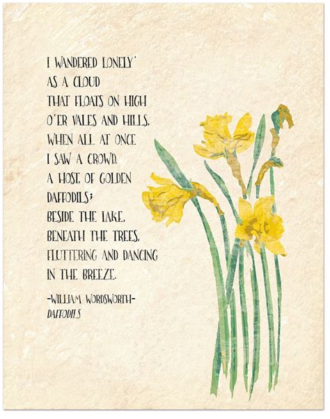 Check spelling or type a new query. Golden Daffodils William Wordsworth Inspirational Literary | Etsy | Literary quotes, Daffodils ...